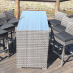 Paris wicker Bar set 7 Piece