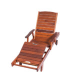 Merbau Deluxe Adjustable Sunlounger