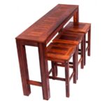 Hayman 4 Piece Bar set in Solid Merbau