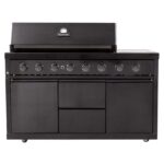 Nova 6 Burner plus/side burner on cabinet