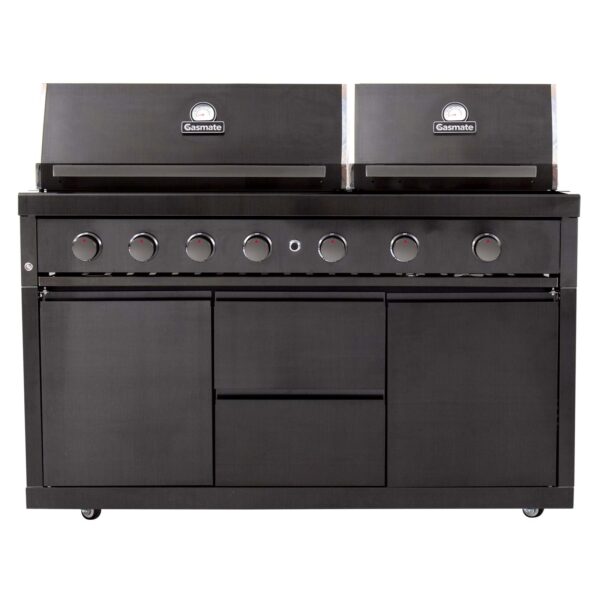 Nova 6 Burner w/Twin Hoods  on cabinet