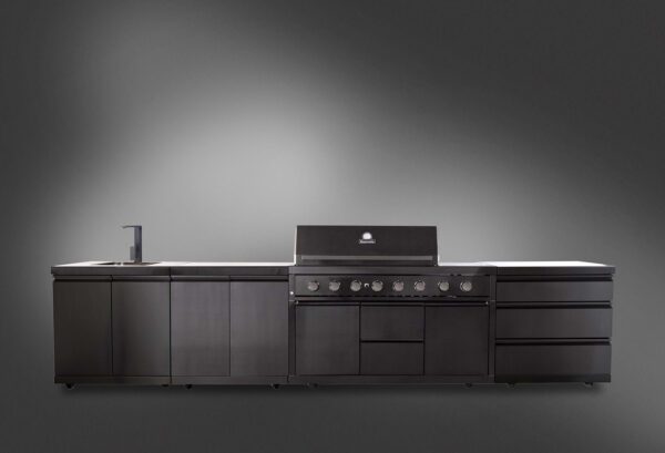 Nova 6 Burner plus/side burner  on cabinet - Image 3