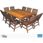 Hardwood Outdoor Dining Setting