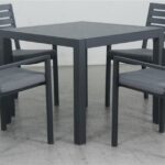 Mayfair 5 Pce Dining Set in Gunmetal