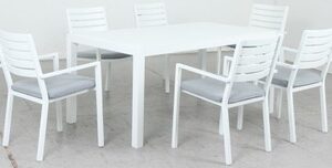 Mayfair 7 Piece Dining set White
