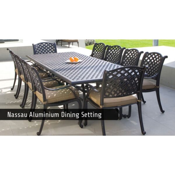 MELTON CRAFT: Nassau Aluminium Outdoor Dining Setting