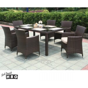 Pablo Wicker Dining Set