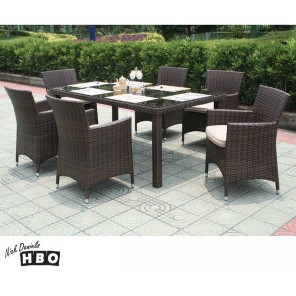 Pablo Wicker Dining Set