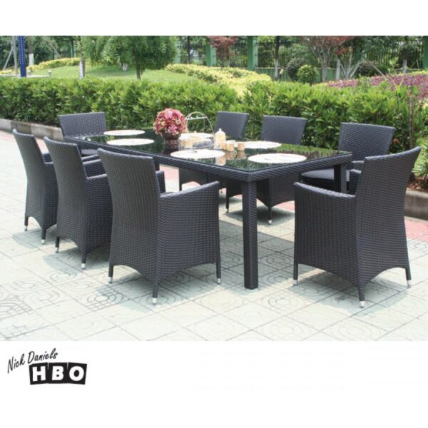 Pablo Wicker Dining Set - Image 2