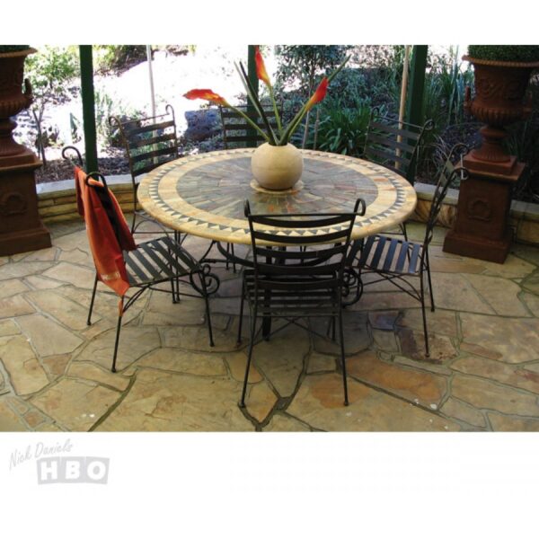 Sunray Travertine Outdoor Dining Setting