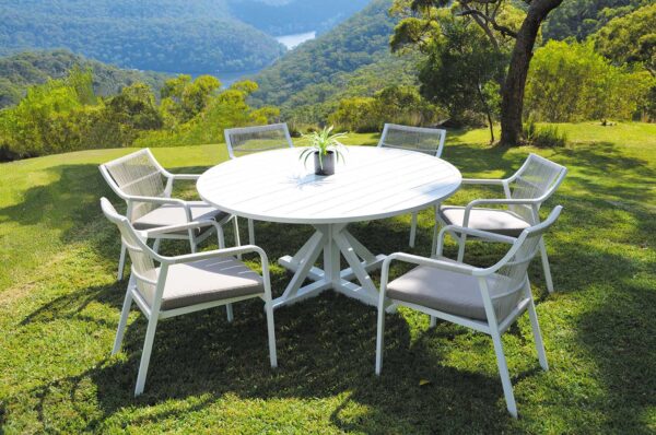 Sunset 7 Pce Round Dining set