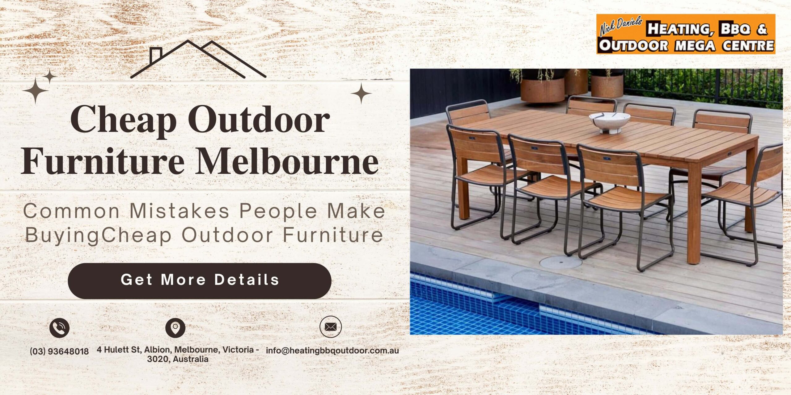 5 Common Mistakes People Make Buying Cheap Outdoor Furniture Melbourne