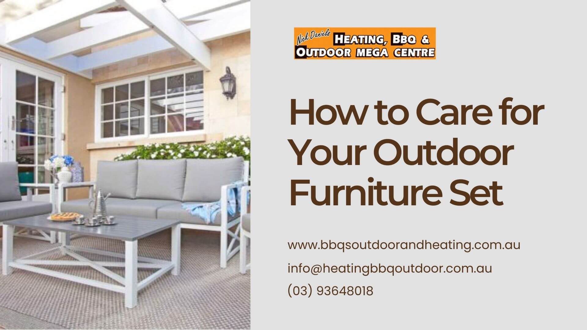 How to Care for Your Outdoor Furniture Set in Australia’s Extreme Weather