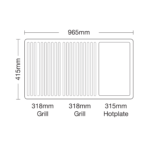 Nova MK2 Inbuilt 6 burner wside burner